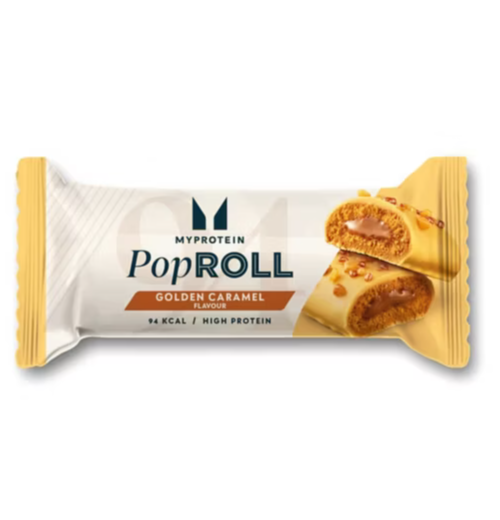My Protein Pop Roll Golden Caramel Protein Bar (12 x 27g)